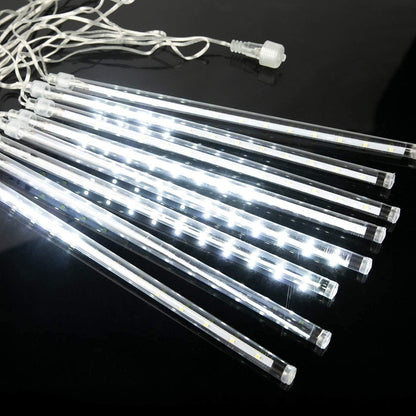 LED Snowfall Lights, Waterproof Meteor Christmas Lights, Hanging Falling Rain Lights - Lasercutwraps Shop