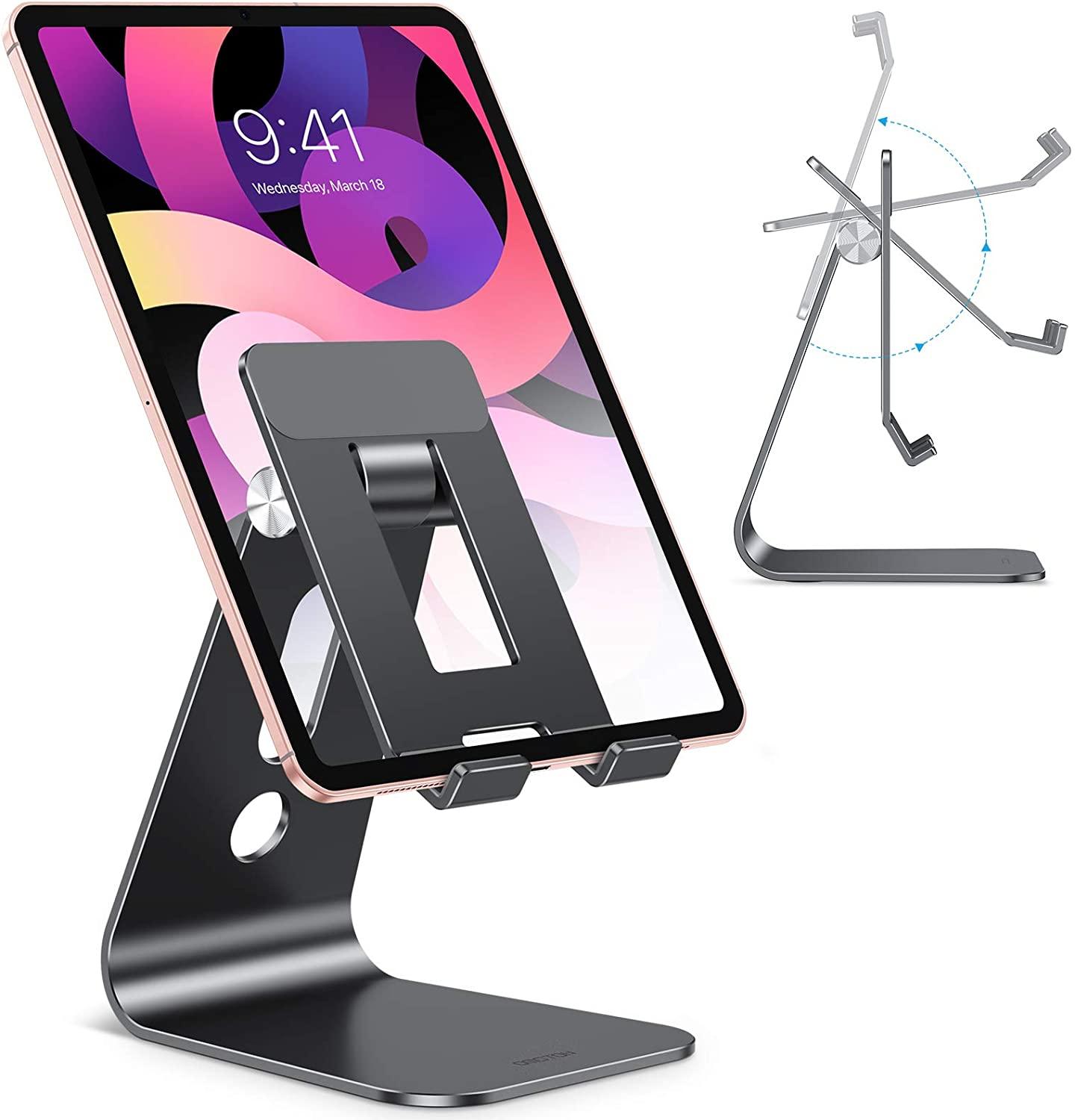 Adjustable Tablet Stand for Desk, Upgraded Longer Arms for Greater Stability - Lasercutwraps Shop