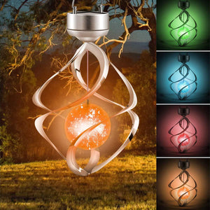 LED Color Changing Solar Revolving Wind Chimes Add a Colorful Wind Chime to Your Place - Lasercutwraps Shop
