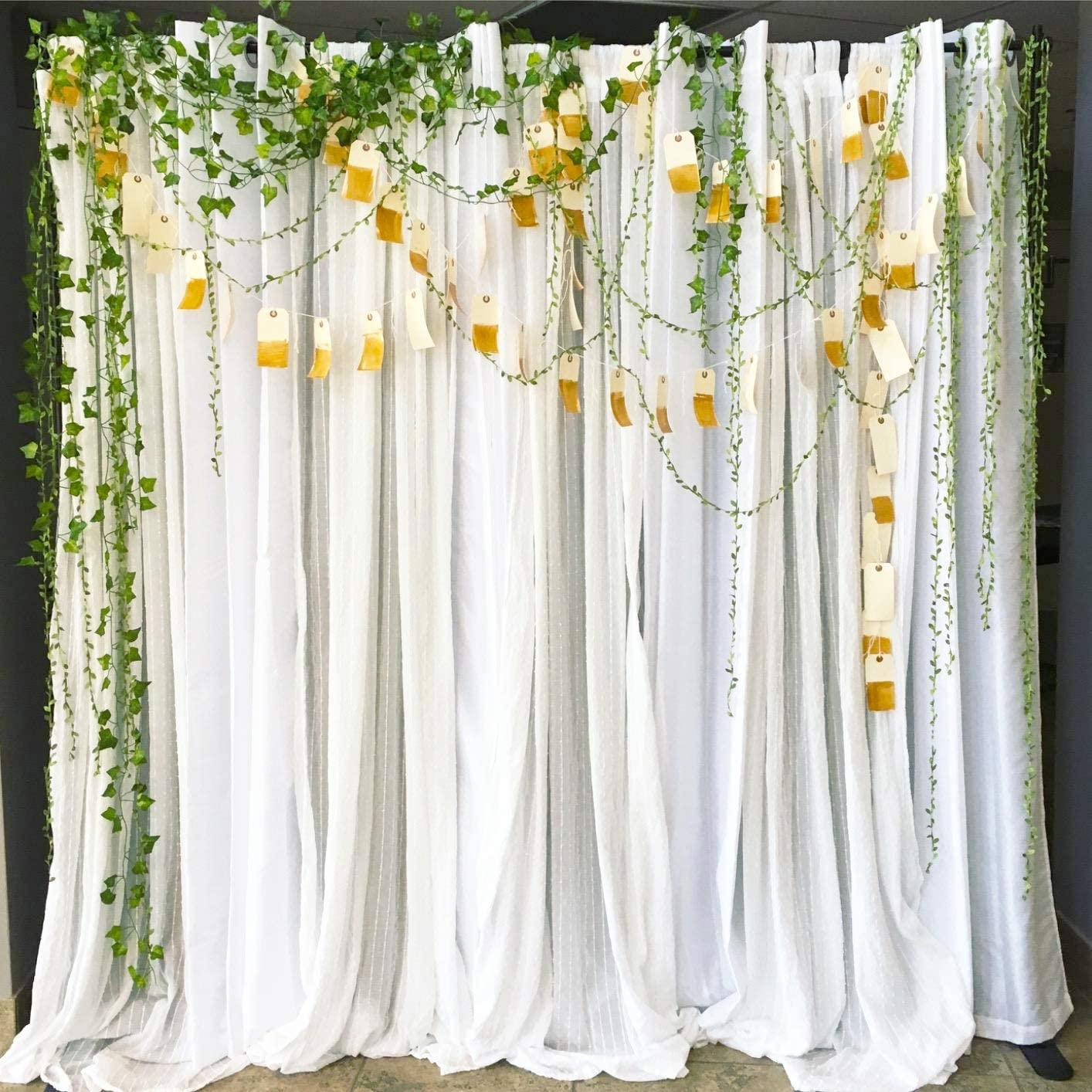 265 Feet Artificial Leaf Garlands Fake Hanging Plants Fake Foliage Garland DIY for Wreath Party Wedding Wall Crafts Decor - Lasercutwraps Shop