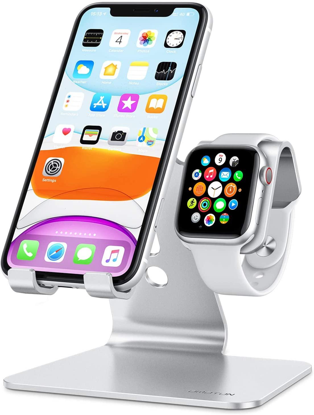 2 in 1 Universal Desktop Stand Holder for iPhone and Apple Watch - Lasercutwraps Shop