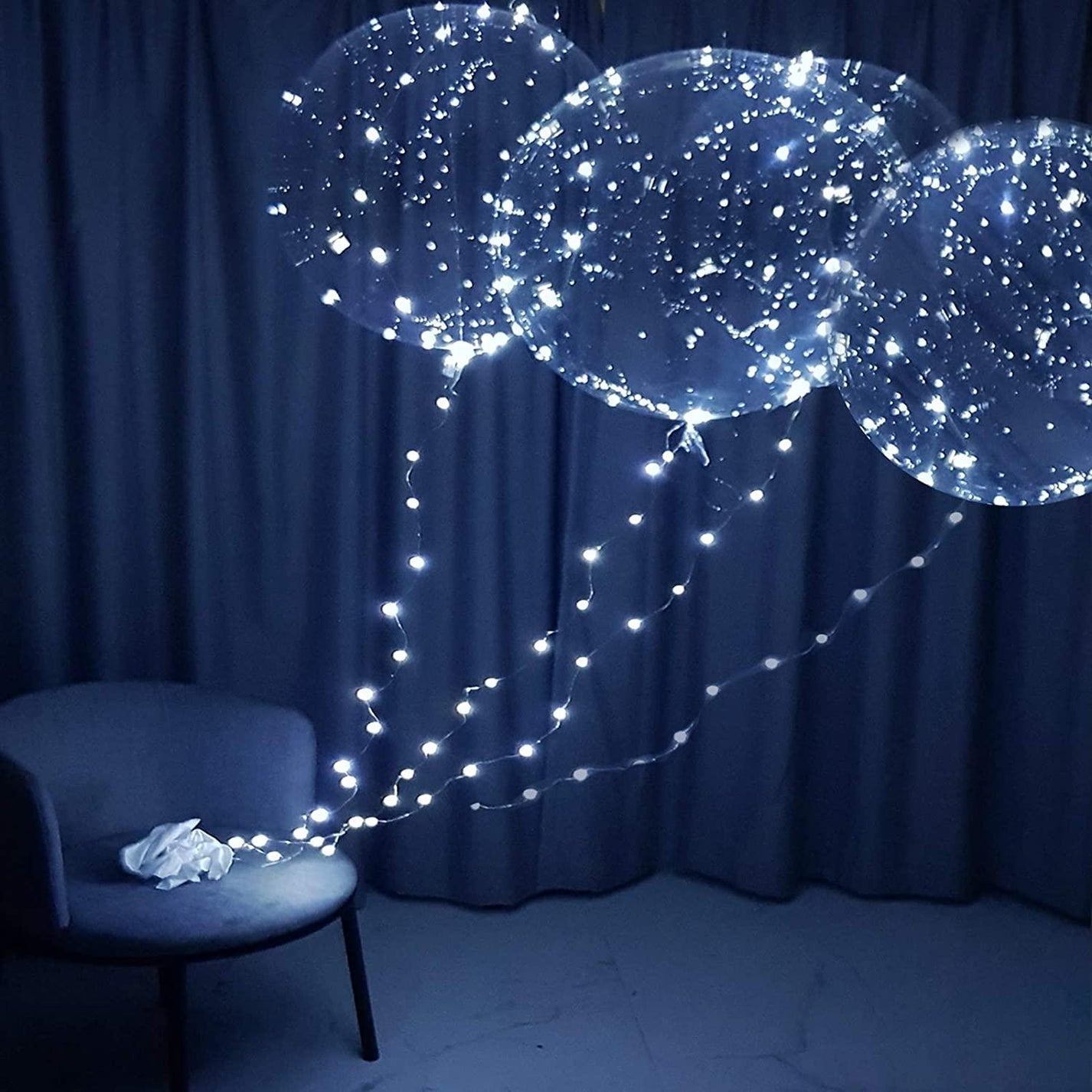 Led Balloons with Batteries Light up Party Balloons for Birthday, Wedd ...