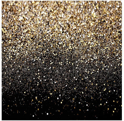 Black and Gold Backdrop Golden Spots Backdrop Vinyl Photography Backdrop Vintage Astract Background - Lasercutwraps Shop