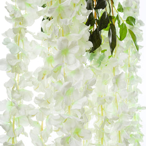 Artificial Wisteria Vine Hanging Garland Silk Long Hanging Bush Flowers String Wedding Birthday Home Party Decorations - Lasercutwraps Shop