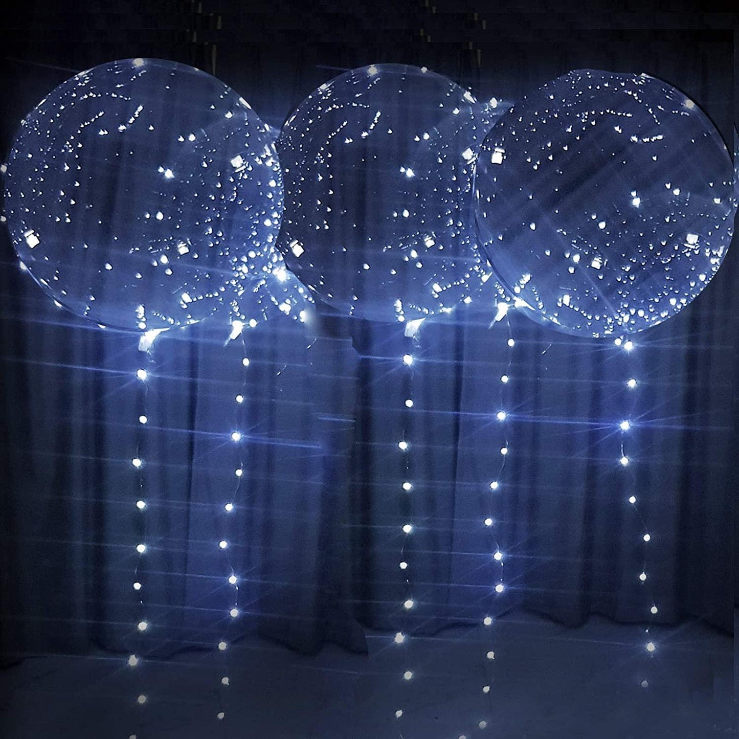 Led Balloons with Batteries Light up Party Balloons Clear Transparent Balloons for Birthday, Wedding Balloons Decorations - Lasercutwraps Shop