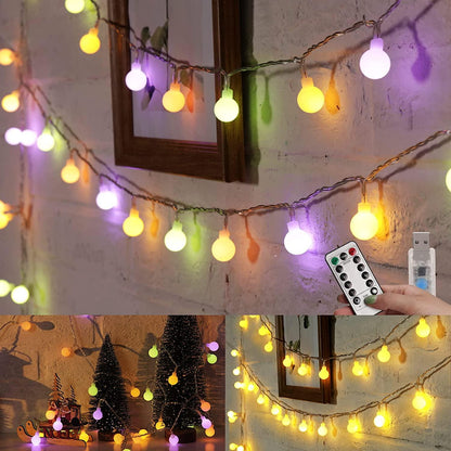 33 Feet 100 Led Fairy Lights Plug in, 8 Modes with Remote Mini Globe Lights for Indoor Outdoor - Lasercutwraps Shop