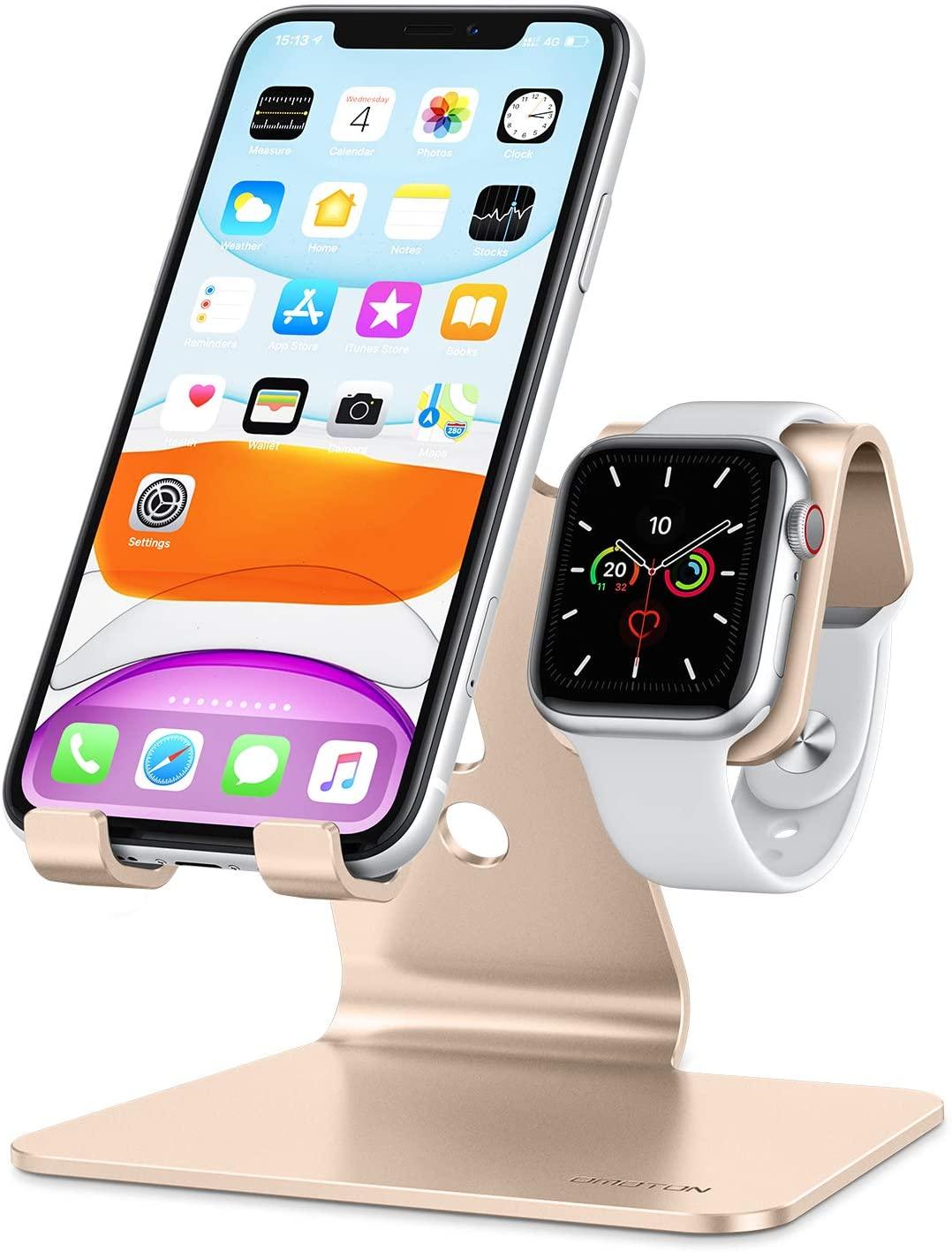 2 in 1 Universal Desktop Stand Holder for iPhone and Apple Watch - Lasercutwraps Shop