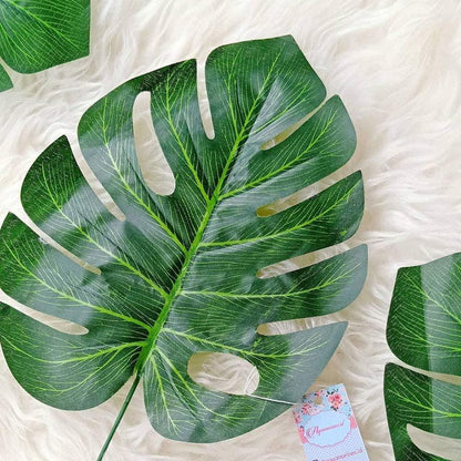 24 Pcs 2 Kinds Tropical Plant Palm Leaves Artificial Palm Leaves Faux Leaves Safari Leaves Hawaiian Luau Party Suppliers Decorations - Lasercutwraps Shop