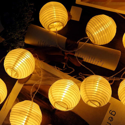 21ft Mini Lantern String Lights with Remote for Outdoor Weddings - Lasercutwraps Shop