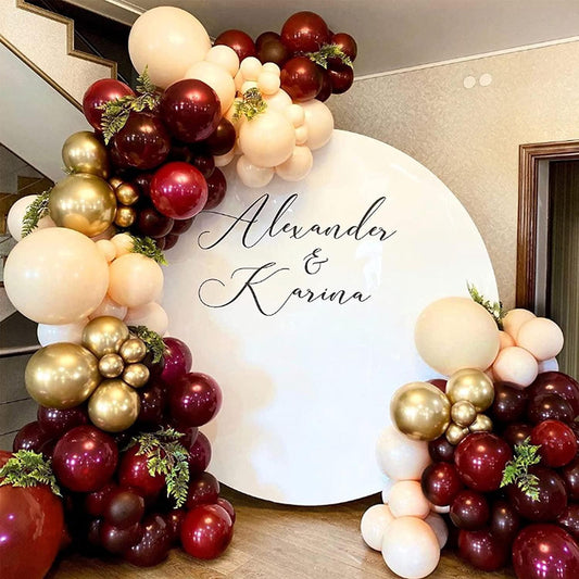 138PCS Burgundy Balloon Garland Arch Kit Burgundy Balloons Blush Balloons - Lasercutwraps Shop