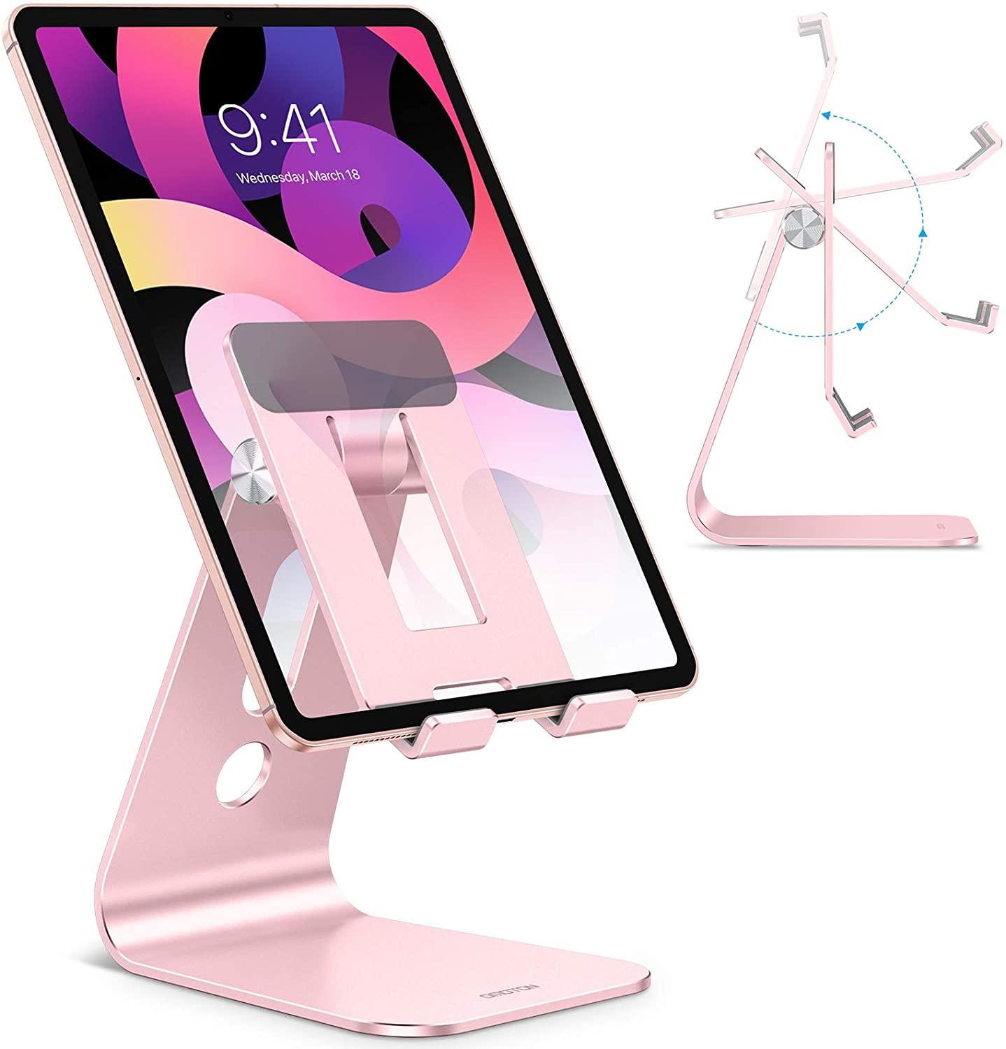 Adjustable Tablet Stand for Desk, Upgraded Longer Arms for Greater Stability - Lasercutwraps Shop