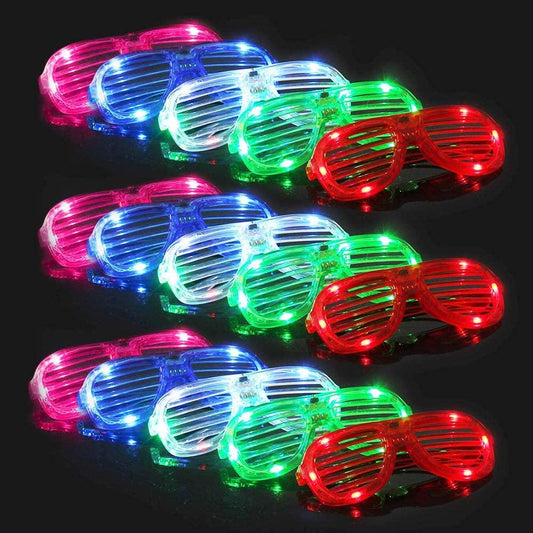 Light Up Glasses Glow in the Dark Party Supplies for Kids Adult Birthday Party Favors Neon Glasses - Lasercutwraps Shop