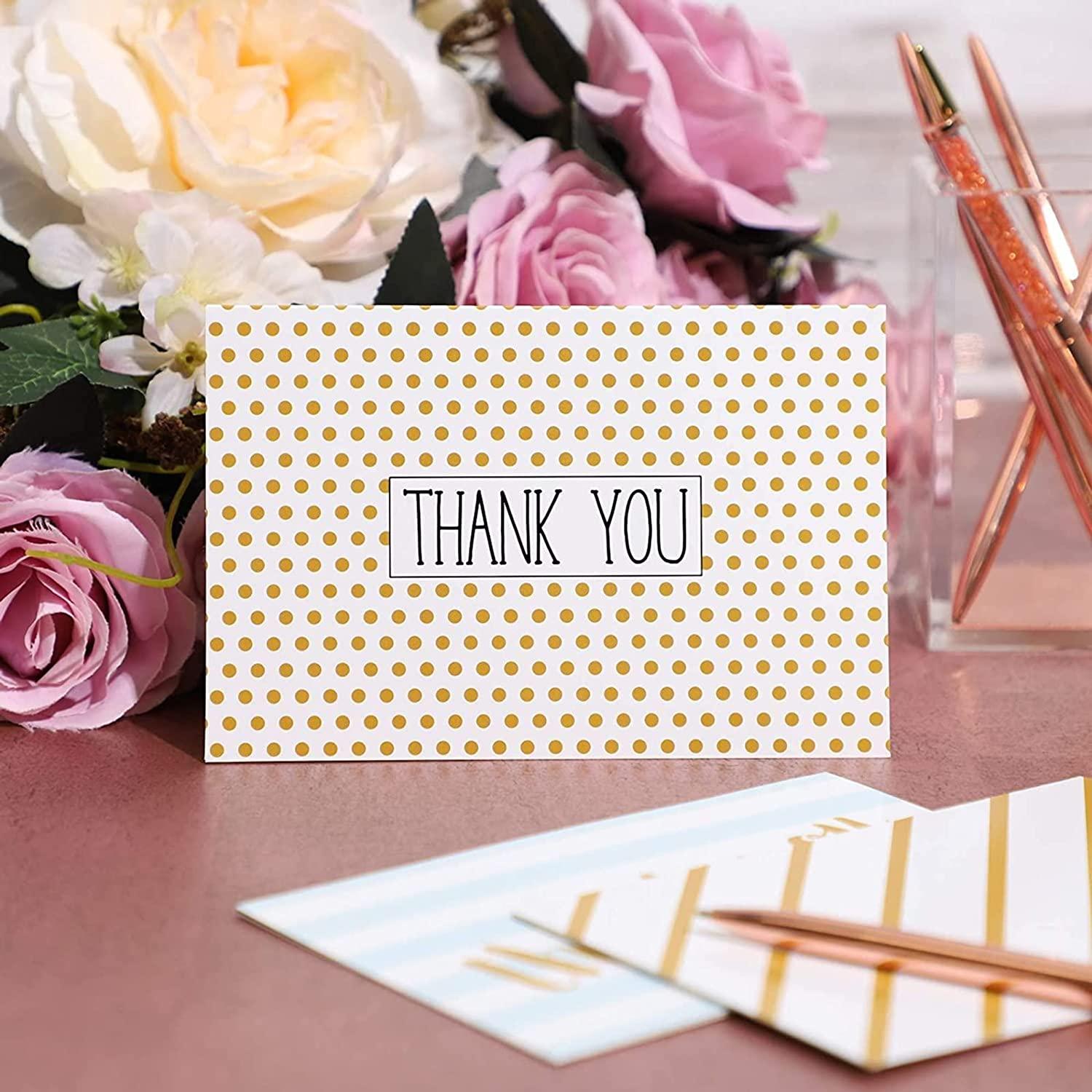 48-Pack Thank You Cards with Envelopes for Birthdays, Graduation, Wedding - Lasercutwraps Shop