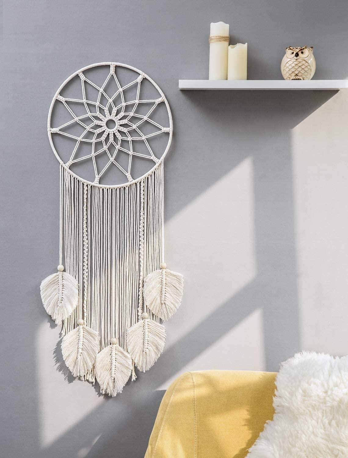 Macrame Dream Catcher Large Boho Wall Hanging Decor - Lasercutwraps Shop