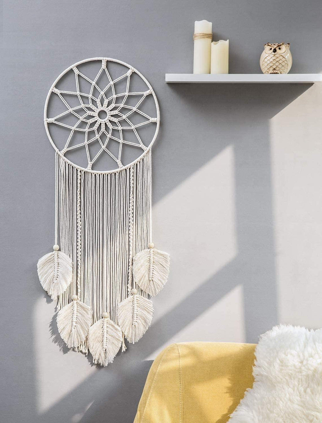 Macrame Dream Catcher Large Boho Wall Hanging Decor - Lasercutwraps Shop