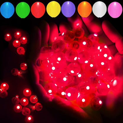 100pcs LED Balloon Light,Tiny Led Light Mini Round Led Ball Lamp for Paper Lantern Balloon,Indoor Outdoor Party Wedding Decoration Supplies - Lasercutwraps Shop