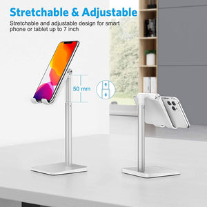 Adjustable Angle Height Desk Phone Dock Holder for iPhone SE 2/11 / 11 Pro/XS Max/XR, Samsung Galaxy - Lasercutwraps Shop