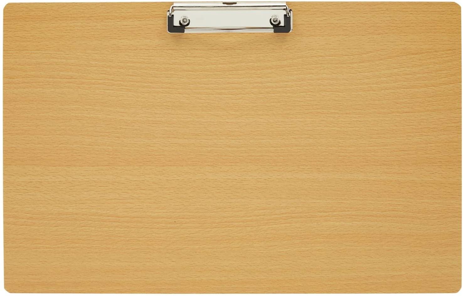Large Landscape Clipboard, Wooden Lap Board for Drawing and Sketching with Low Profile Clip (17 x 11 In) - Lasercutwraps Shop