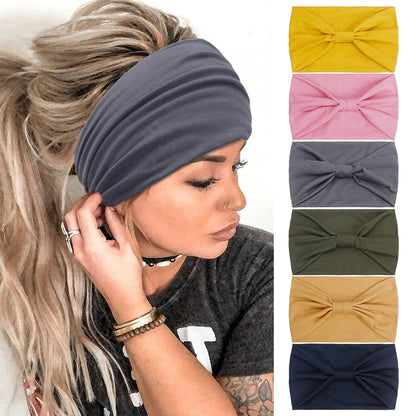 Headbands for Women African Boho Wide Knotted Head Wraps Turbans - Lasercutwraps Shop