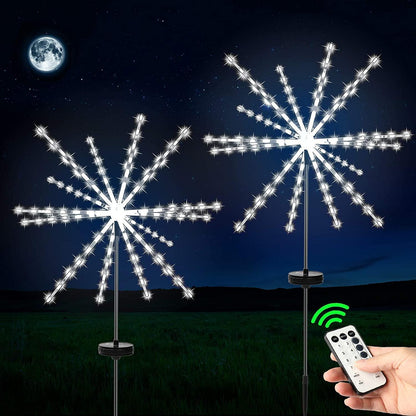 4 Pieces Firework Lights Led Copper Wire Starburst String Lights 8 Modes Battery Operated Fairy Lights with Remote,Wedding Christmas Decorative Hanging Lights - Lasercutwraps Shop