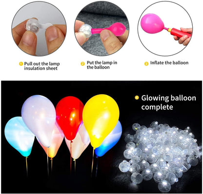 100pcs LED Balloon Light,Tiny Led Light Mini Round Led Ball Lamp for Paper Lantern Balloon,Indoor Outdoor Party Wedding Decoration Supplies - Lasercutwraps Shop