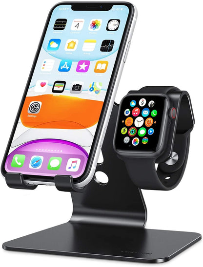 2 in 1 Universal Desktop Stand Holder for iPhone and Apple Watch - Lasercutwraps Shop