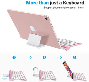 iPad Keyboard with Sliding Stand, Ultra-Slim Bluetooth Keyboard for iPad Air - Lasercutwraps Shop