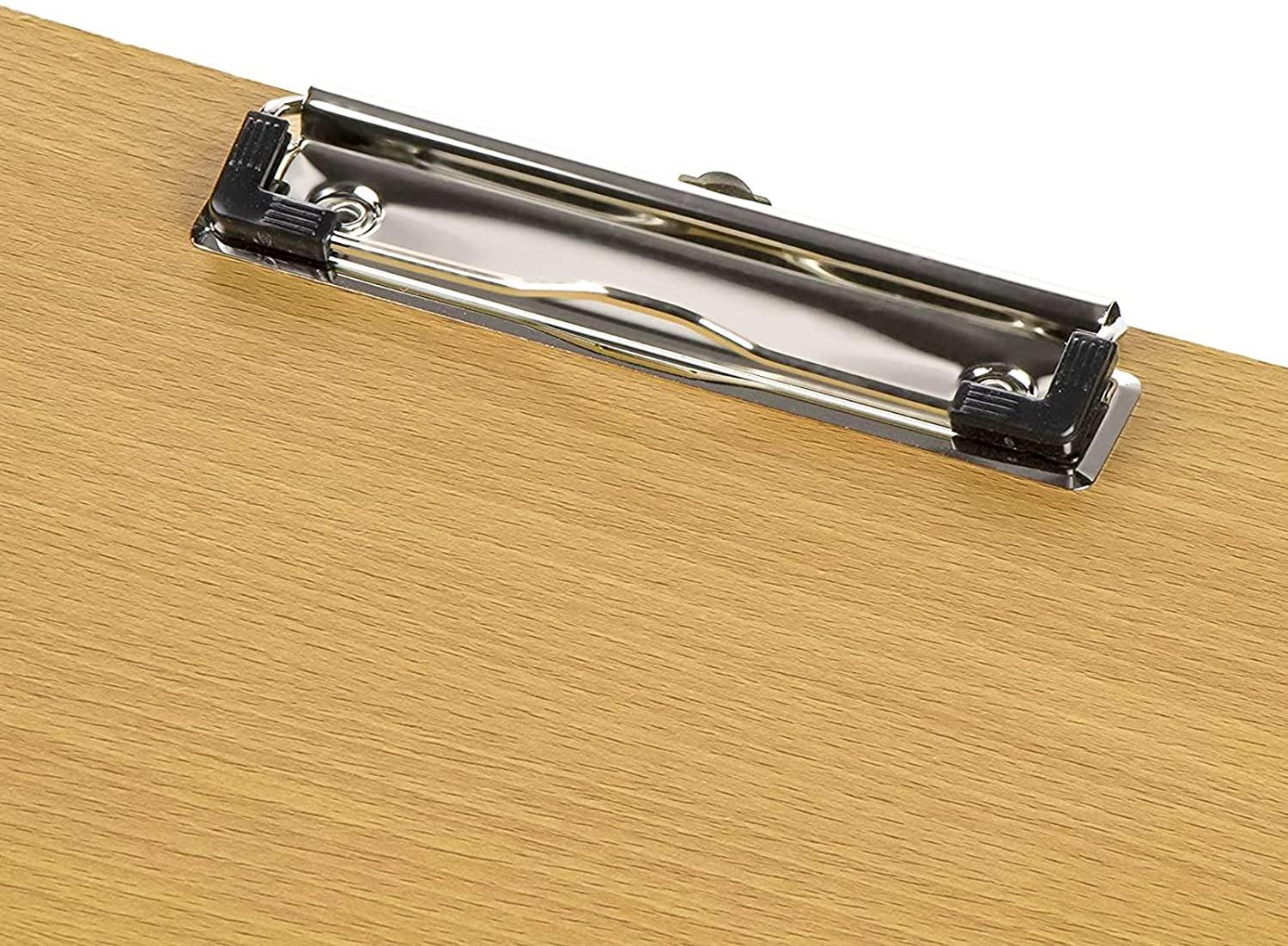 Large Landscape Clipboard, Wooden Lap Board for Drawing and Sketching with Low Profile Clip (17 x 11 In) - Lasercutwraps Shop