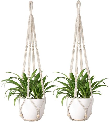 Macrame Plant Hanger Indoor Hanging Planter Basket - Lasercutwraps Shop