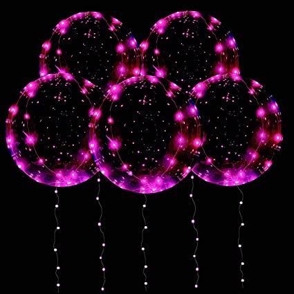 Led Balloons with Batteries Light up Party Balloons Clear Transparent Balloons for Birthday, Wedding Balloons Decorations - Lasercutwraps Shop