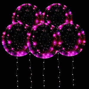 Led Balloons with Batteries Light up Party Balloons Clear Transparent Balloons for Birthday, Wedding Balloons Decorations - Lasercutwraps Shop