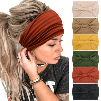 Headbands for Women African Boho Wide Knotted Head Wraps Turbans - Lasercutwraps Shop