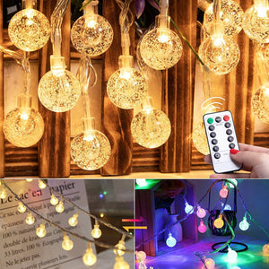 Color Changing Star String Lights Plug in 33 Feet 100 Led Star Fairy Lights with Remote and Timer - Lasercutwraps Shop