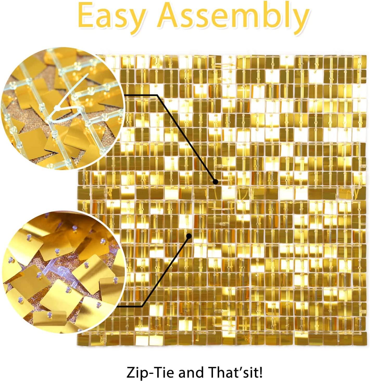 Shimmer Wall Backdrop Sequin Panels Gold Backdrop Decoration Panels Shimmer Panels - Lasercutwraps Shop