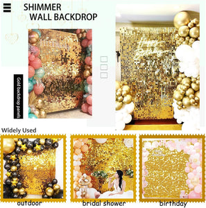 Shimmer Wall Backdrop Sequin Panels Gold Backdrop Decoration Panels Shimmer Panels - Lasercutwraps Shop