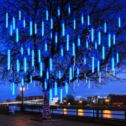 LED Snowfall Lights, Waterproof Meteor Christmas Lights, Hanging Falling Rain Lights - Lasercutwraps Shop