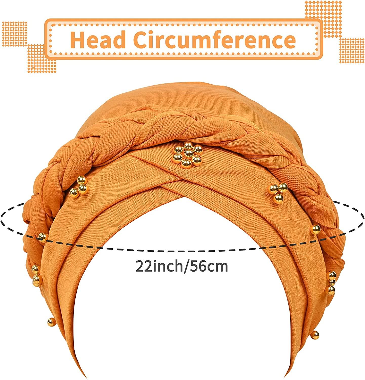 6 Pcs Pre Tied Knot Head Wraps for Women Turban African Headwrap - Lasercutwraps Shop
