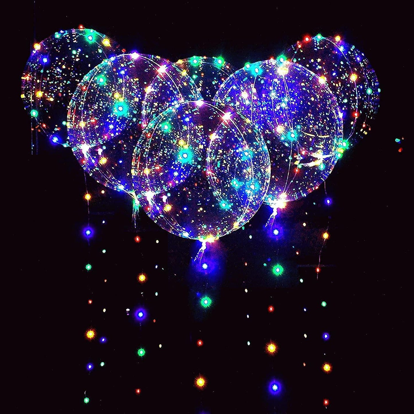 Led Balloons with Batteries Light up Party Balloons Clear Transparent Balloons for Birthday, Wedding Balloons Decorations - Lasercutwraps Shop