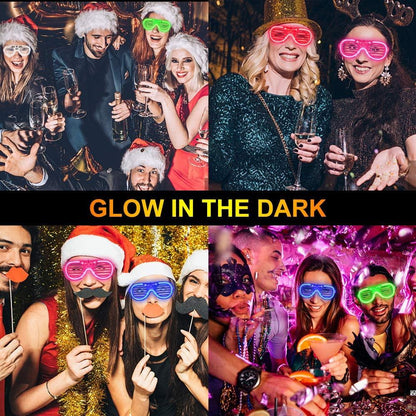 Light Up Glasses Glow in the Dark Party Supplies for Kids Adult Birthday Party Favors Neon Glasses - Lasercutwraps Shop