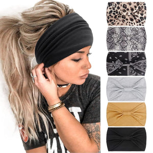 Headbands for Women African Boho Wide Knotted Head Wraps Turbans - Lasercutwraps Shop