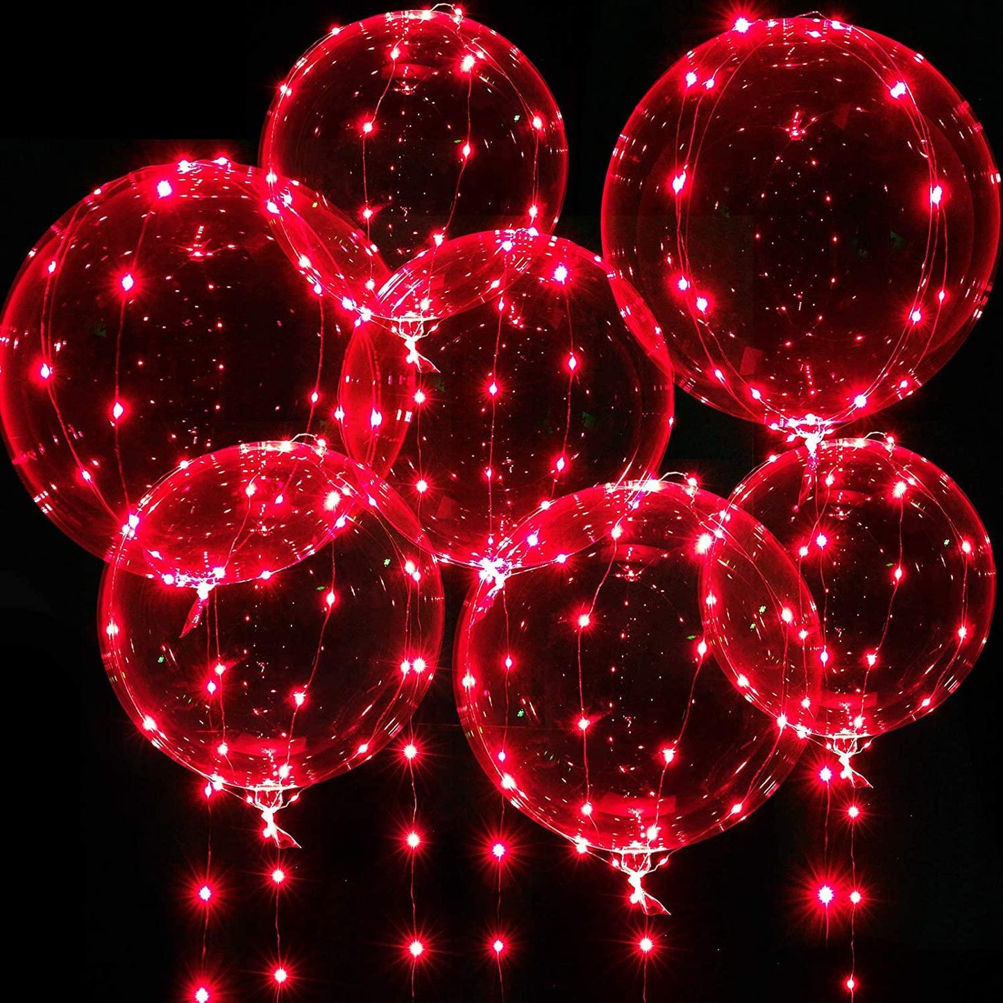 Led Balloons with Batteries Light up Party Balloons Clear Transparent Balloons for Birthday, Wedding Balloons Decorations - Lasercutwraps Shop