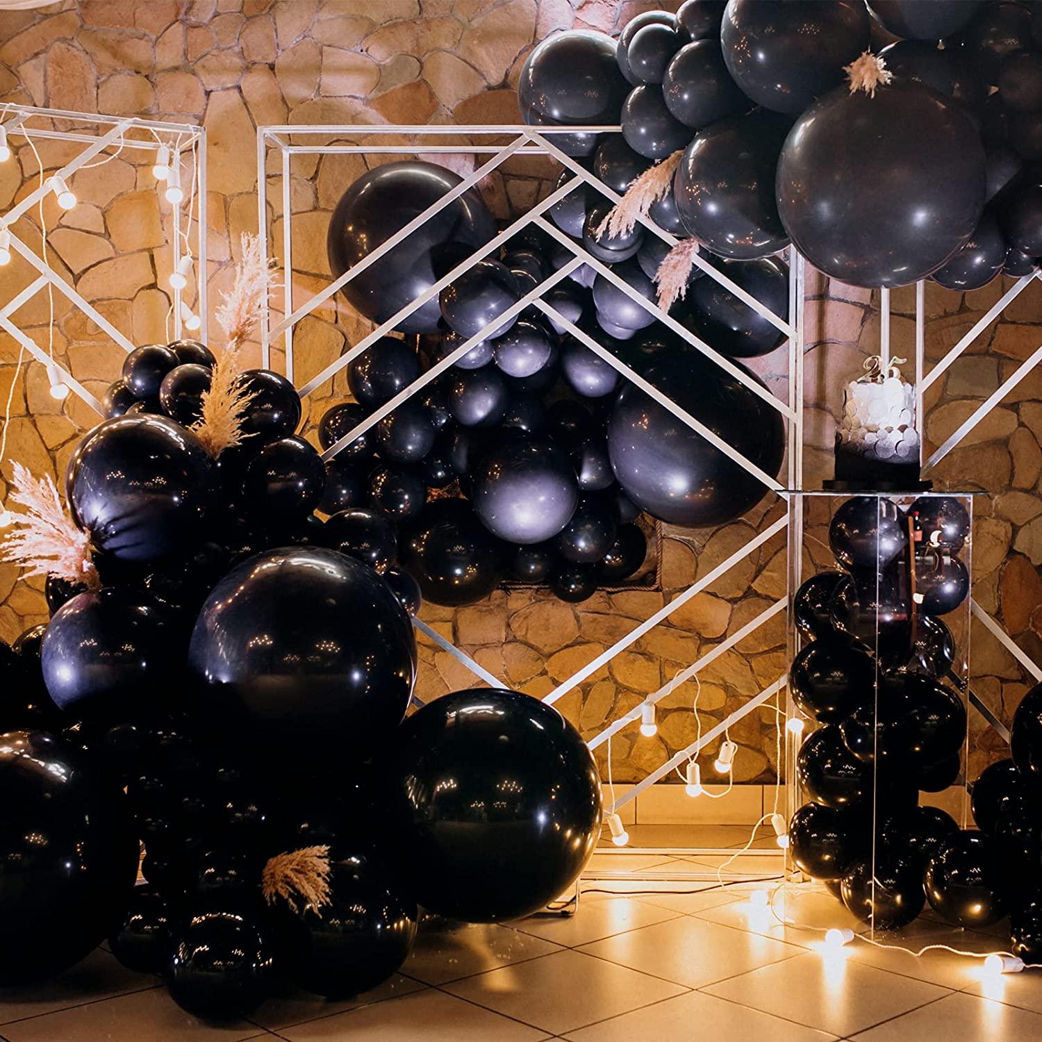 129pcs Black Balloons Latex Balloons Different Sizes 18 12 10 5 Inch Party Balloon Kit for Birthday Party Graduation Baby Shower Wedding Holiday Balloon Decoration - Lasercutwraps Shop