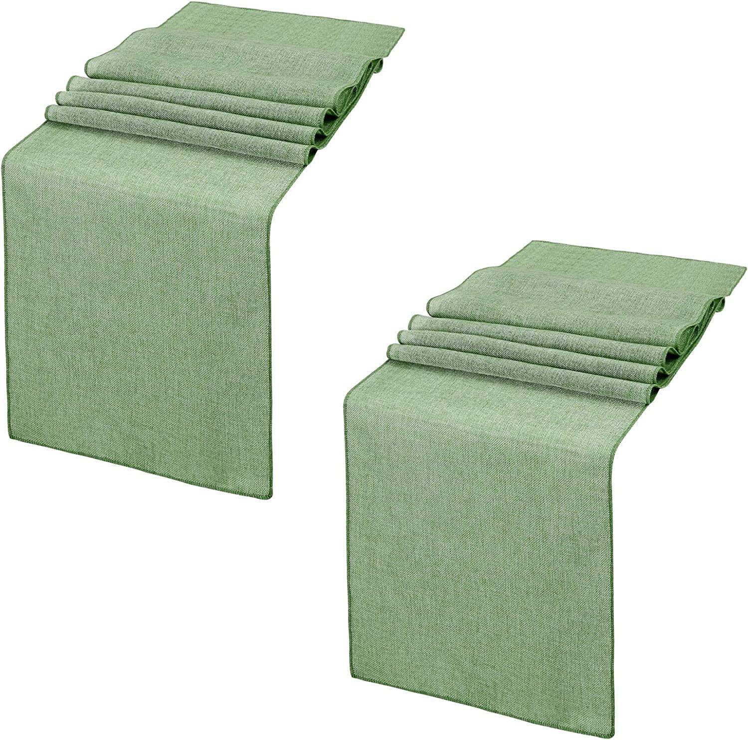 Burlap Table Runner Farmhouse Jute Table Runners 2 Pack 13 x 108 inch Khaki Burlap Fabric for Farmhouse Wedding Table Decorations - Lasercutwraps Shop