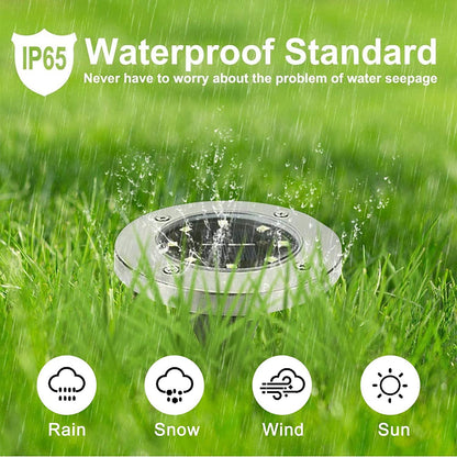 Solar Ground Lights, Waterproof Solar Garden Lights, Upgraded Outdoor Garden Waterproof Bright in-Ground Lights - Lasercutwraps Shop