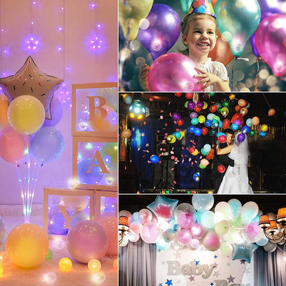 100pcs Multicolor LED Balloon Light,Round Led Flash Ball Lamp Mini Ball Light for Paper Lantern Balloon,Indoor Outdoor Party Event - Lasercutwraps Shop