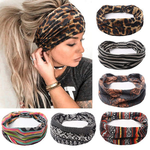 Headbands for Women African Boho Wide Knotted Head Wraps Turbans - Lasercutwraps Shop