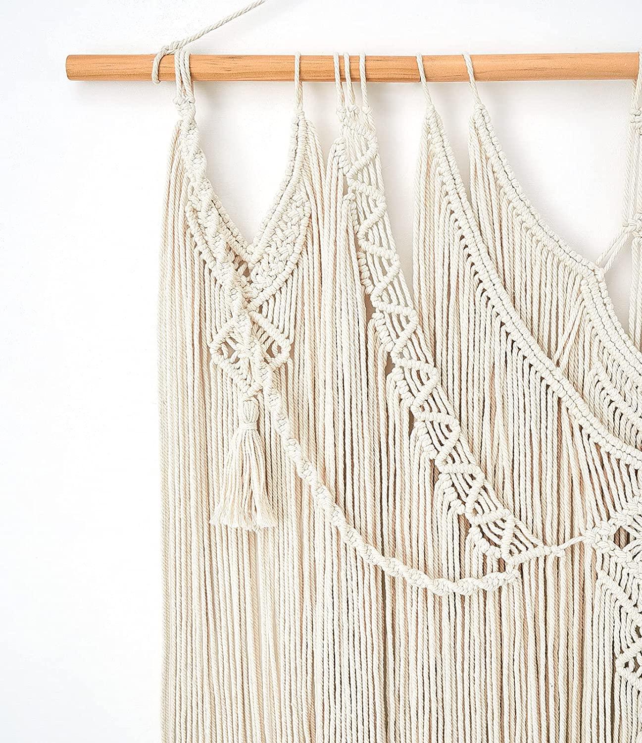 Macrame Wall Hanging Boho Home Decor Chic Woven Decoration - Lasercutwraps Shop