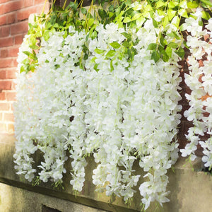 Artificial Wisteria Vine Hanging Garland Silk Long Hanging Bush Flowers String Wedding Birthday Home Party Decorations - Lasercutwraps Shop