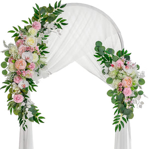 2pcs Wedding Arch Flowers, Artificial Flowers for Decoration, Large Flower Swag for Wedding Ceremony - Lasercutwraps Shop