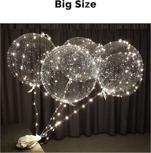 Led Balloons with Batteries Light up Party Balloons Clear Transparent Balloons for Birthday, Wedding Balloons Decorations - Lasercutwraps Shop